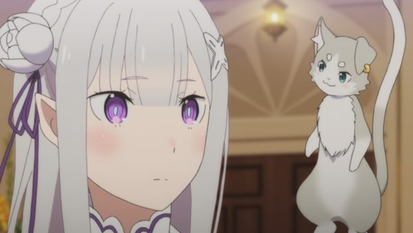 エミリアに微笑むパック