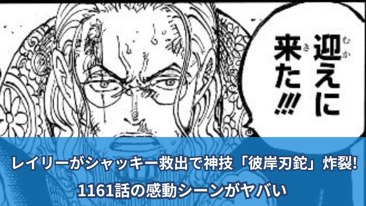 [一件劇透評論]レイリーは神の動き「ヒガン・ブレード」でシャッキーを救い、爆発します！